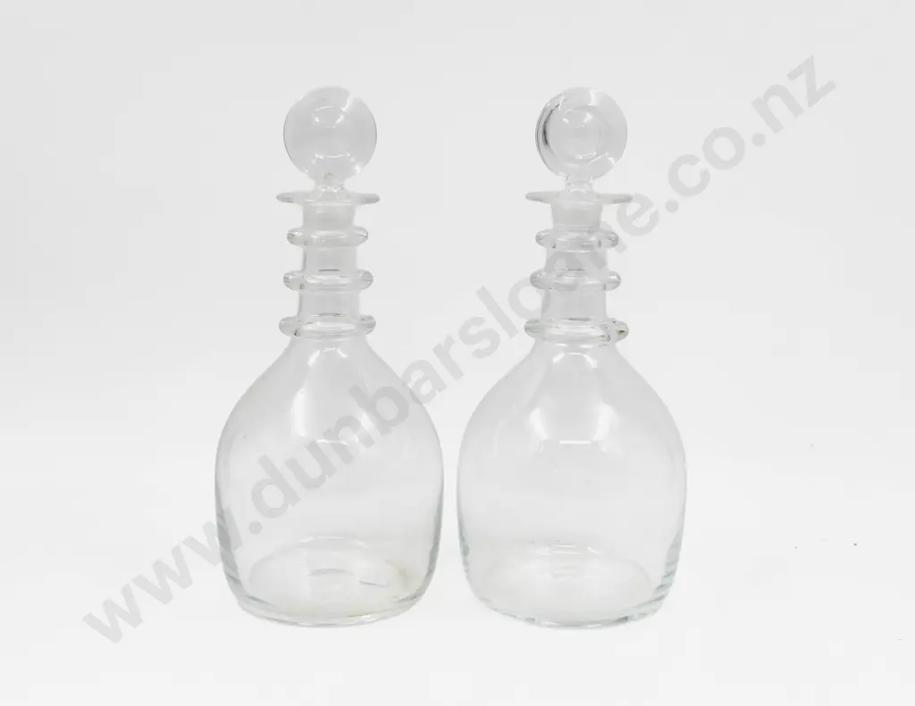 Pair of Georgian Glass Decanters Image 1++
