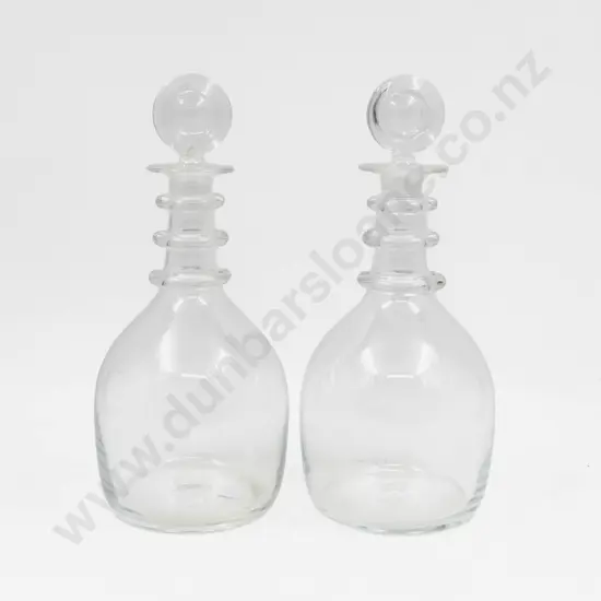 Pair of Georgian Glass Decanters
