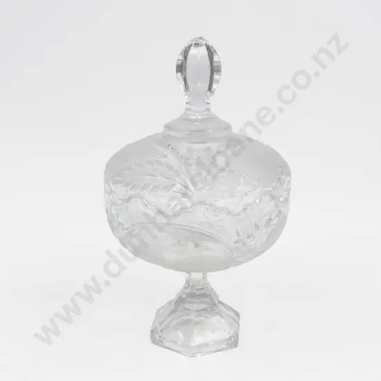 Lidded Crystal Bonbon Dish
