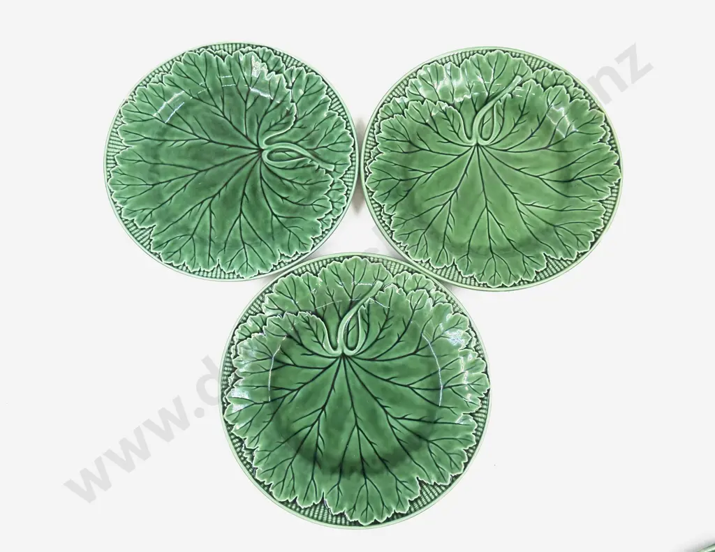 Three Wedgwood Majolica Plates Image 1++