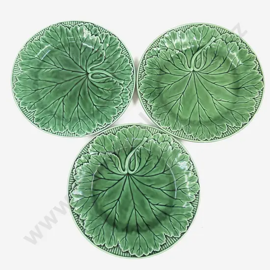 Three Wedgwood Majolica Plates