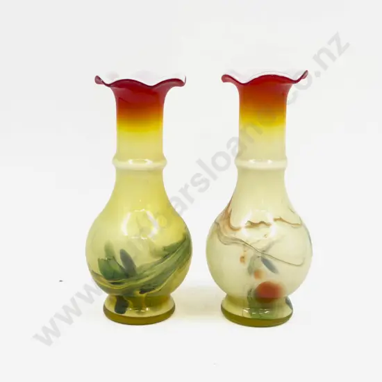 Pair of Art Glass Vases
