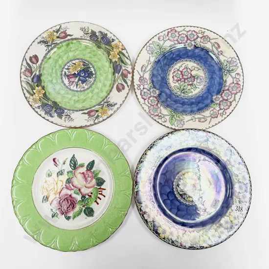 Four Fancy China Plates incl Maling