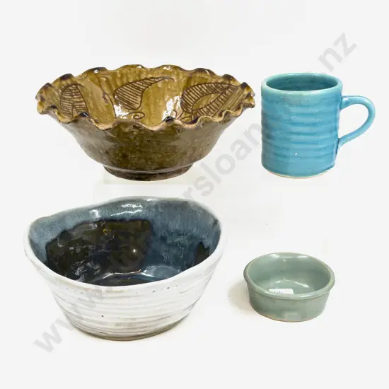 Small Qty of Assorted Pottery incl Tony Sly Mug
