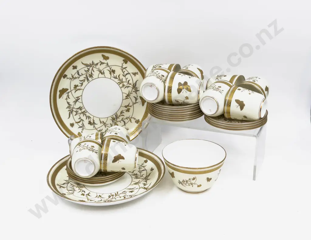 Royal Worcester Fancy China Part Teaset Image 1++