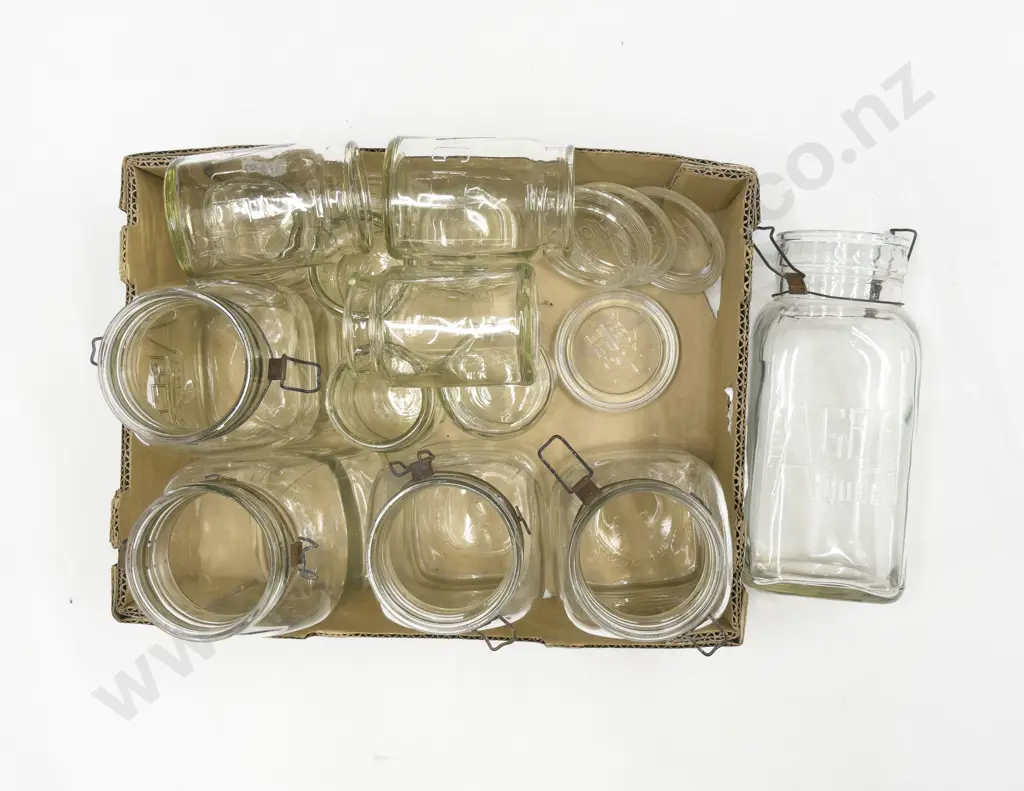 Qty of Assorted Vintage Agee Preserving Jars Image 1++