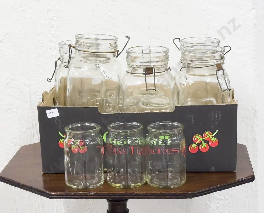 Qty of Assorted Vintage Agee Preserving Jars Image 1++