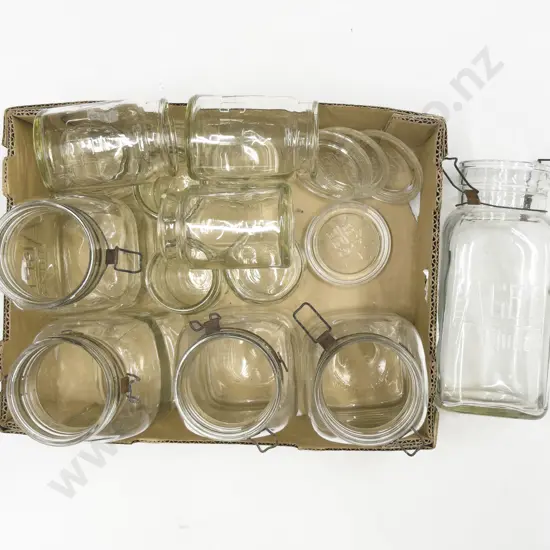 Qty of Assorted Vintage Agee Preserving Jars