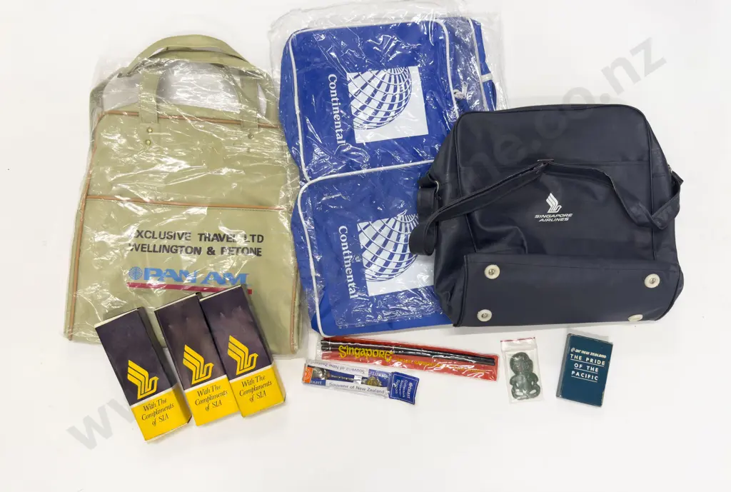 Pan-Am Satchel together with Assorted Airline Advertising Image 1++