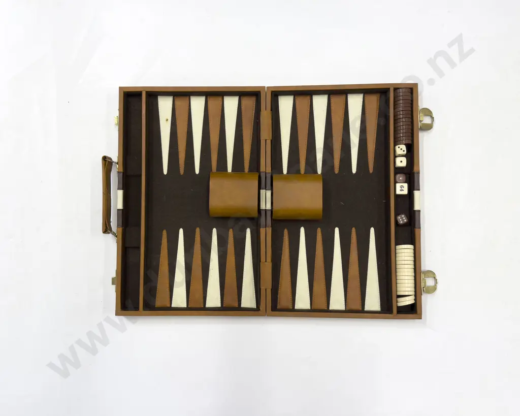 Cased Backgammon Set Image 1++