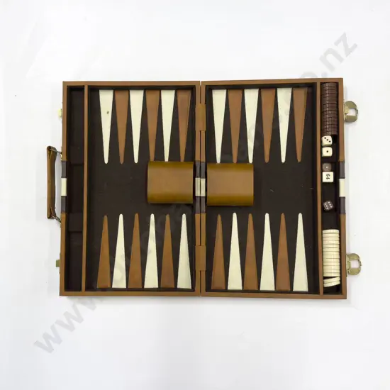 Cased Backgammon Set