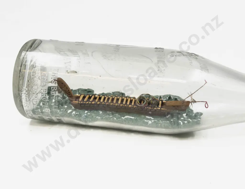 Vintage Waka in Vintage NZ Glass Bottle Image 1++
