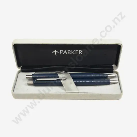 Cased Pair of Parker Ballpoint Pens