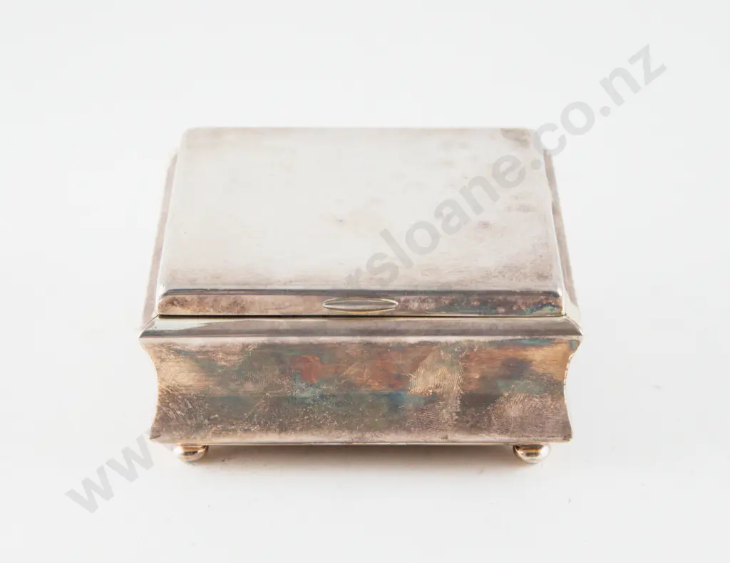 WMF S/Plate Cigarette Box Image 1++