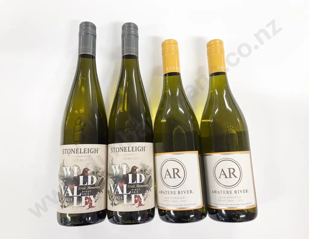 Four Various NZ Bottles Pinot Gris Image 1++