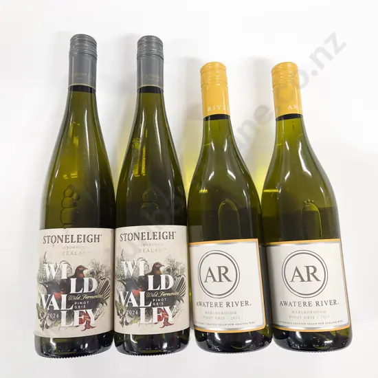 Four Various NZ Bottles Pinot Gris