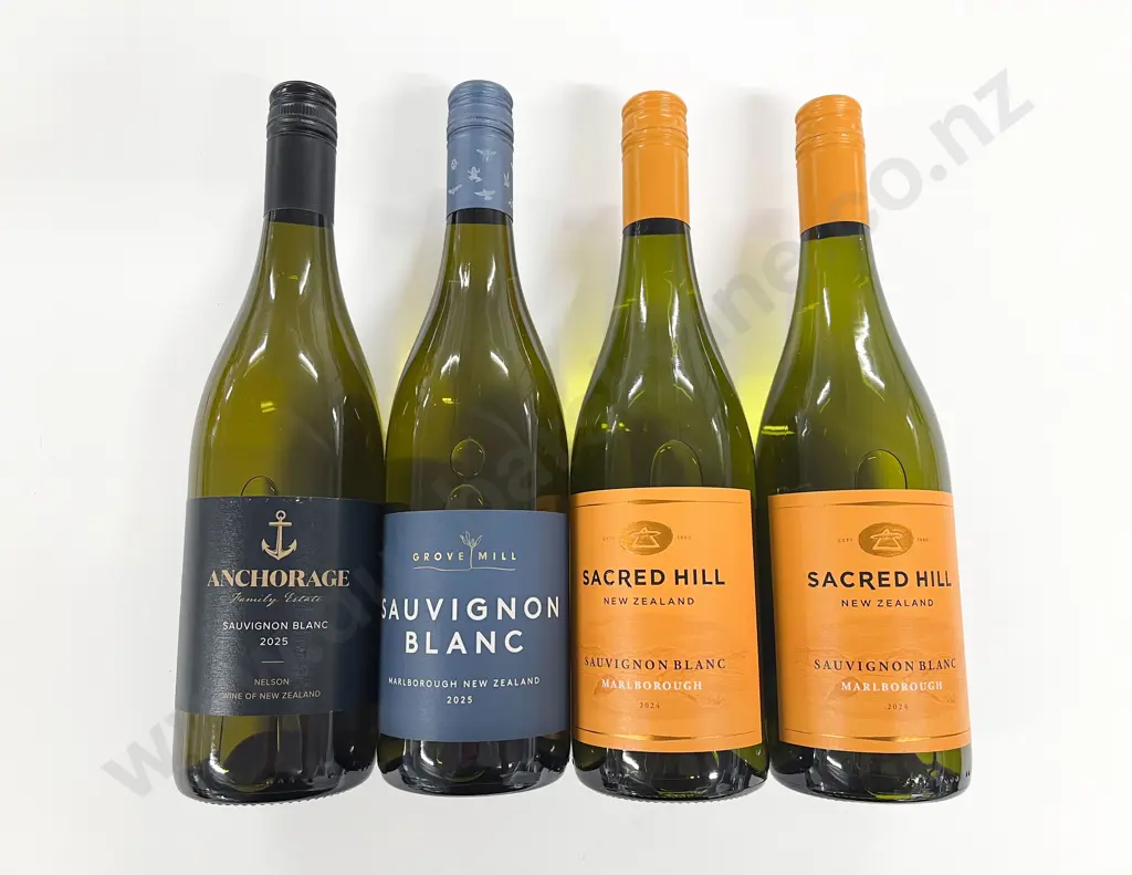Four Various NZ Bottles Sauvignon Blanc Image 1++