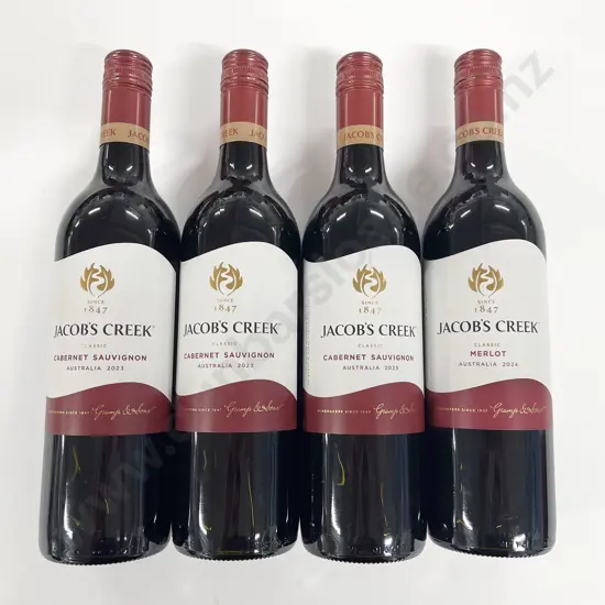 Four Various Jacob Creek Cabernet Sav & One Merlot