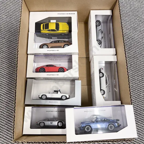 Various Welly Boxed Porsche Museum Models