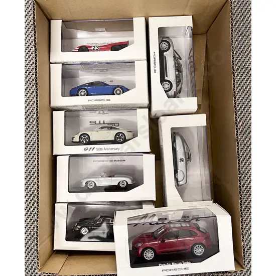 Various Welly Boxed Porsche Museum Models