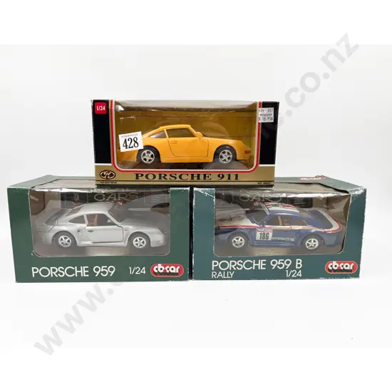 Three Assorted Manufacture 1:24 Boxed Scale Models