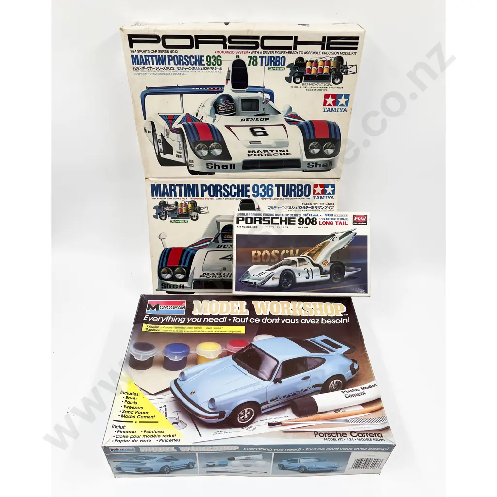 Four Various Porsche Kit Models - Uncompleted Image 1++