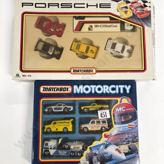 Boxed Matchbox Motor City & Porsche