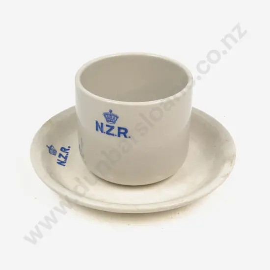 Crown Lynn NZR Cafeteria Teacup & Saucer