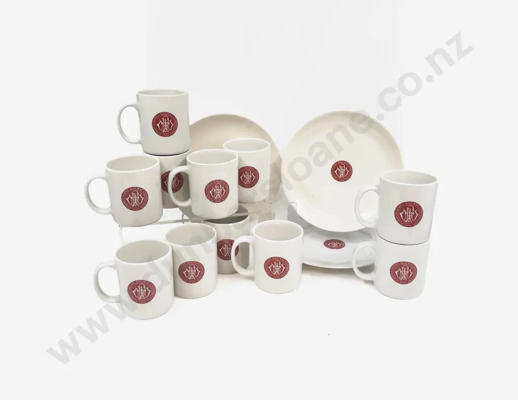Eleven Porirua Model Railway Convention 1994 Mugs & Three Plates Image 1++