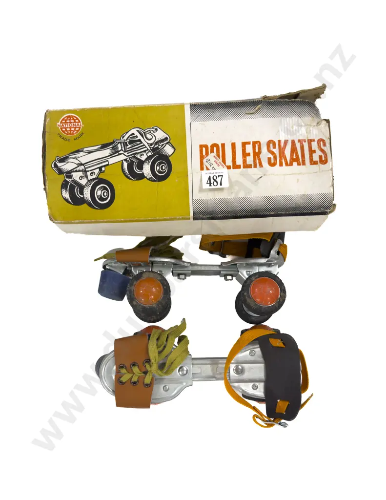 Part Boxed National Vintage Roller Skates Image 1++