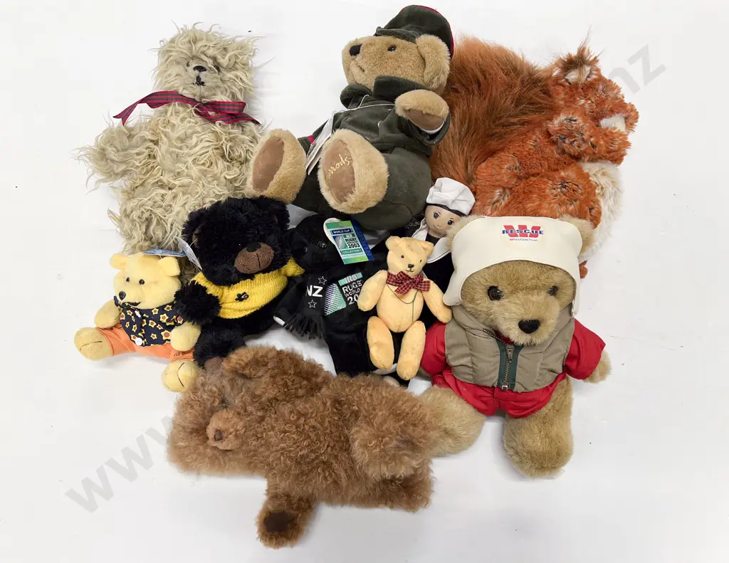 Collection of Various Teddy Bears Squirrel & Tuppence Doll Image 1++