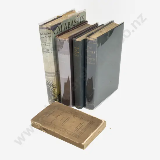 Five Vintage Volumes Pertaining To Hawaiian History