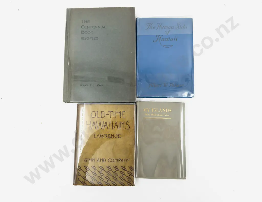 Four Vintage Volumes Pertaining To Hawaiian History Image 1++