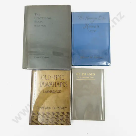 Four Vintage Volumes Pertaining To Hawaiian History