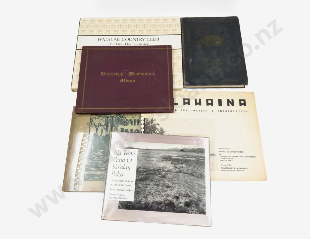 Six Various Vintage Volumes Pertaining To Early Hawaii in Photographs Image 1++