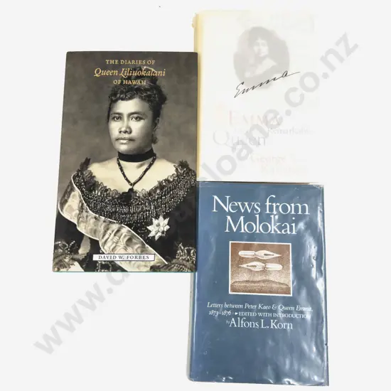 Three Volumes Pertaining to Queen Liliuokalani & Queen Emma of Hawaii