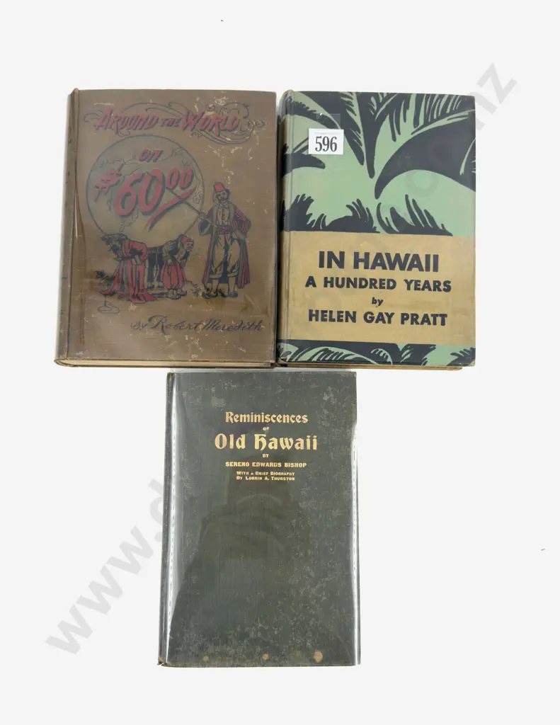 Three Vintage Volumes of Hawaiian History Image 1++