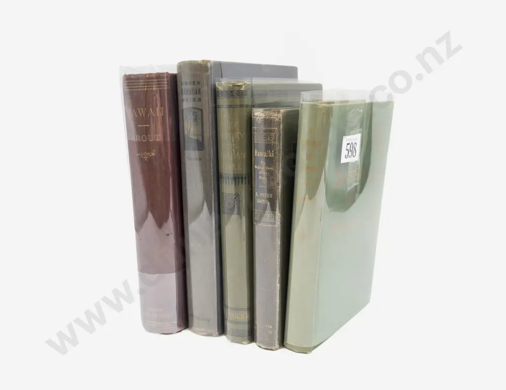 Five Volumes Pertaining To Hawaiian History Image 1++