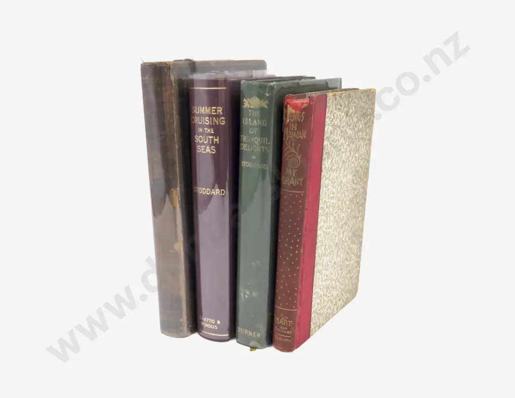 Four Volumes Pertaining To Hawaiian History Image 1++