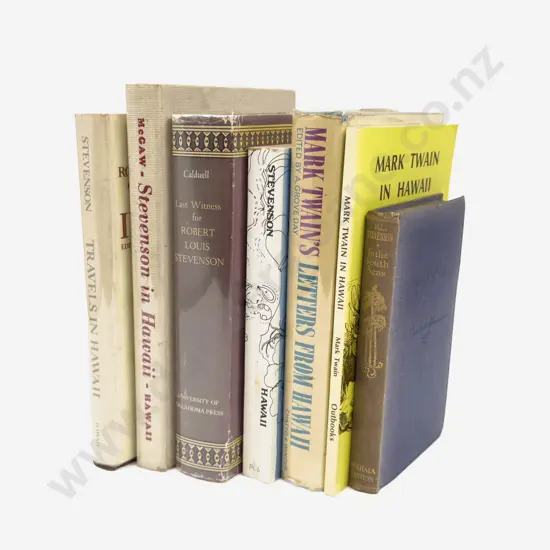 Seven Volumes Relating to R L Stevenson & Mark Twain