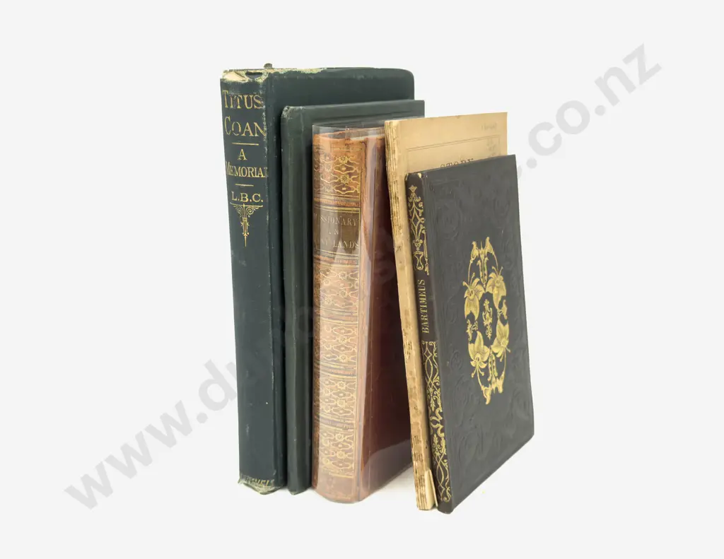Five Antique Volumes Pertaining to Hawaiian Hsitory Image 1++