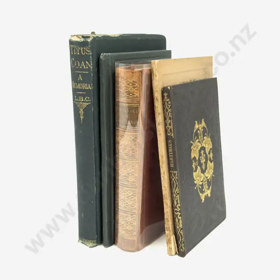 Five Antique Volumes Pertaining to Hawaiian Hsitory