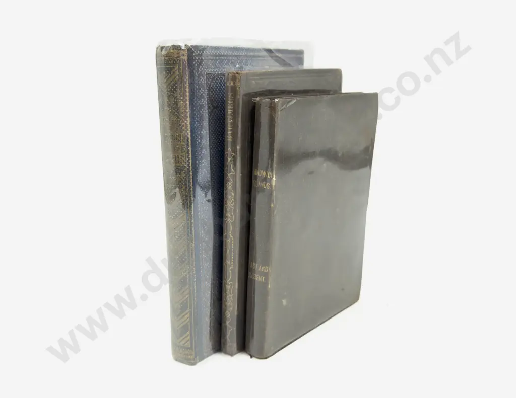 Three Antique Volumes Pertaining to Hawaiian History Image 1++
