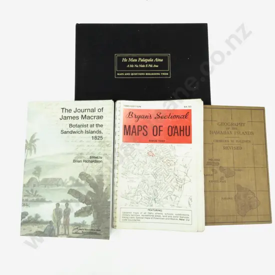 Four Volumes Relating To Hawaiian History