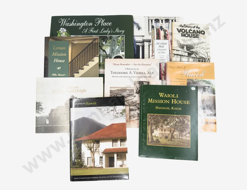 Eight Hawaiian Architecture & Design Related Volumes Image 1++