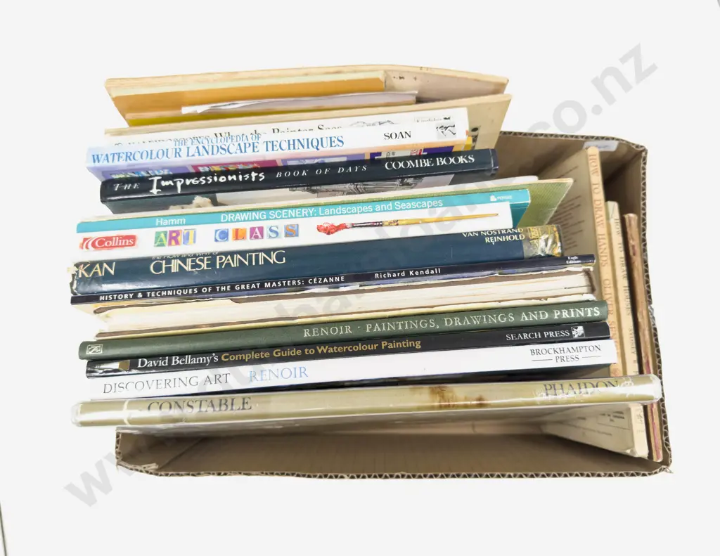 Small Box Assorted Art Related Volumes Image 1++