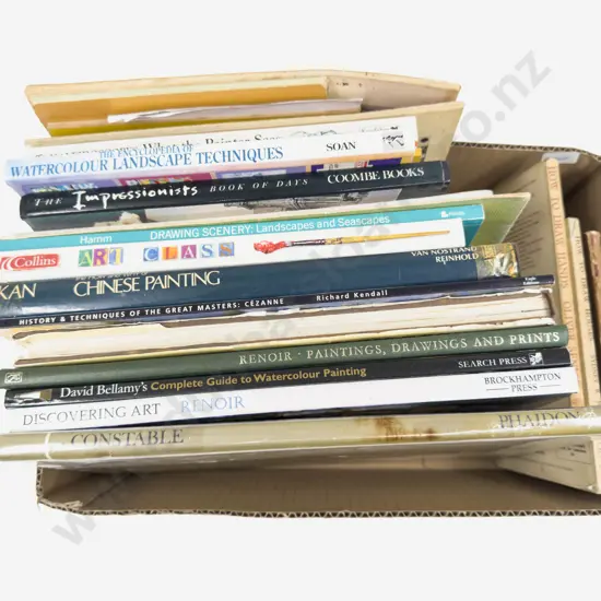 Small Box Assorted Art Related Volumes