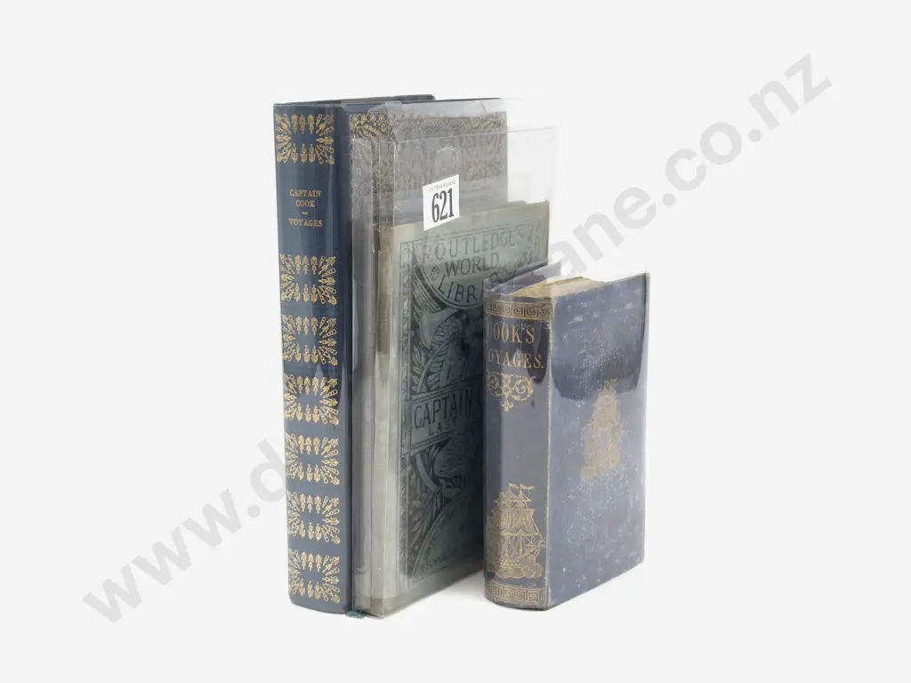 Three Vintage Volumes Relating to Captain Cook Image 1++
