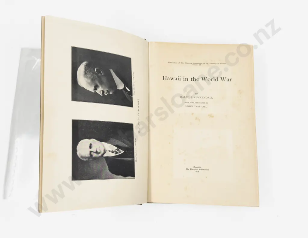 Ralph S Kuykendall - Hawaii In The World War 1928 Image 1++