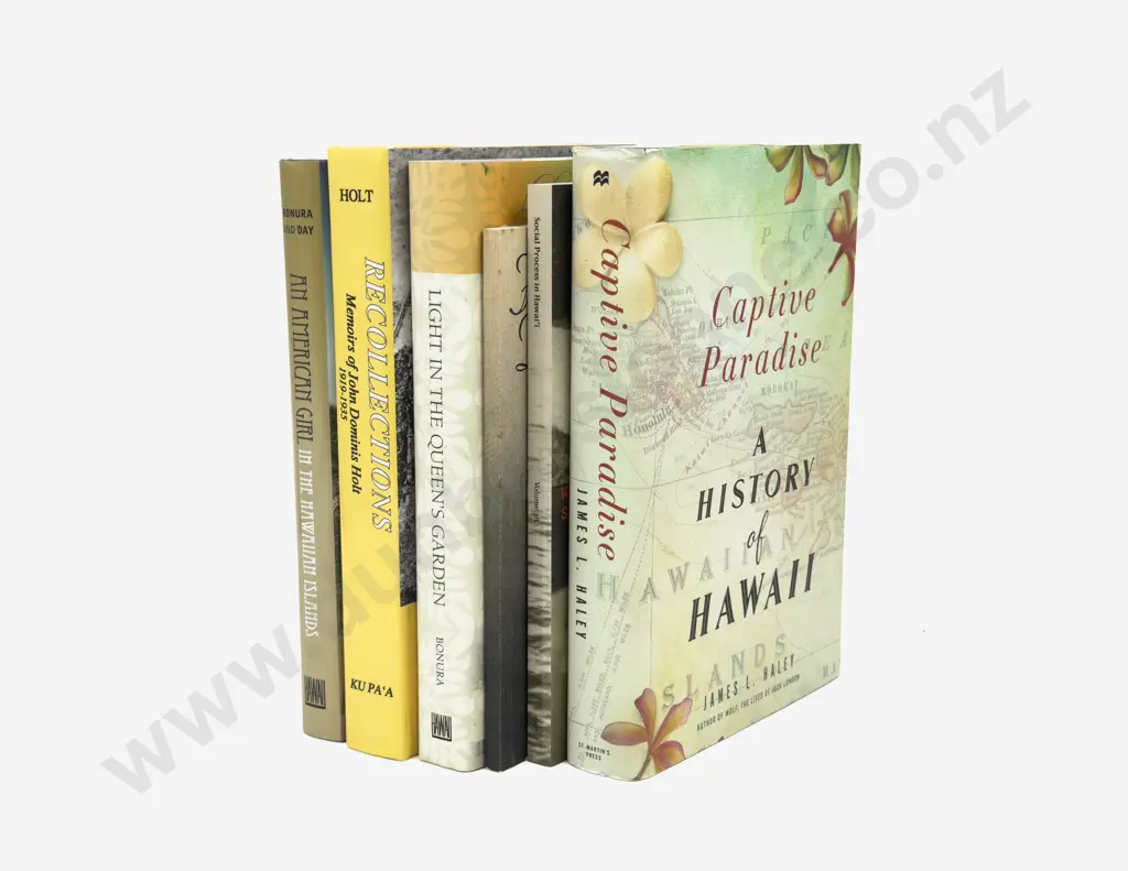 Six Volumes Pertaining To Hawaiian History Image 1++
